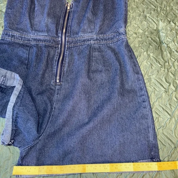 Denim Sleeveless Jumpsuit - Picture 7 of 9